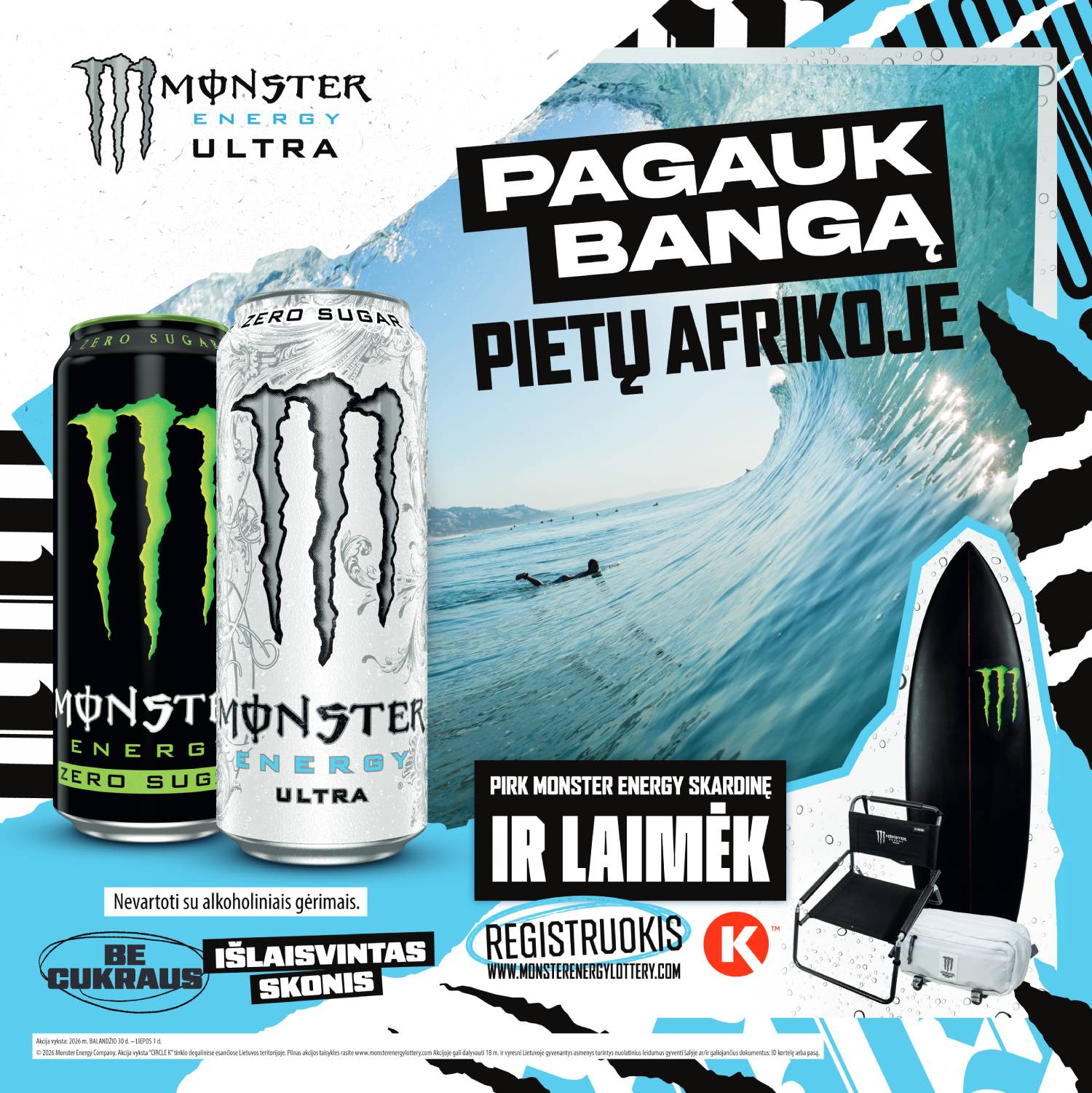 Pagauk bangą Pietų Afrikoje!